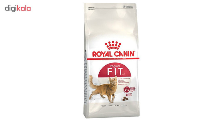 غذای خشک گربه بالغ فیت رویال کنین وزن 2 کیلوگرم _ Royal Canin Regular Fit 32