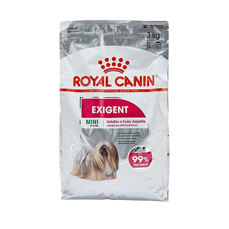 غذا خشک سگ مینی اگزیجنت رویال کنین وزن 3 کیلوگرم _ Royal Canin Mini Exigent Dog Dry Food