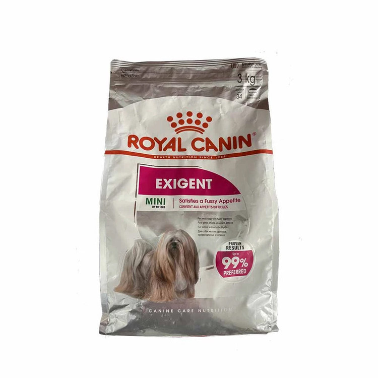 غذا خشک سگ مینی اگزیجنت رویال کنین وزن 3 کیلوگرم _ Royal Canin Mini Exigent Dog Dry Food