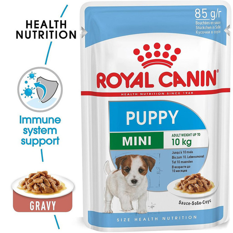 غذای پوچ سگ رویال کنین مدل Mini Puppy مینی پاپی وزن 85 گرم