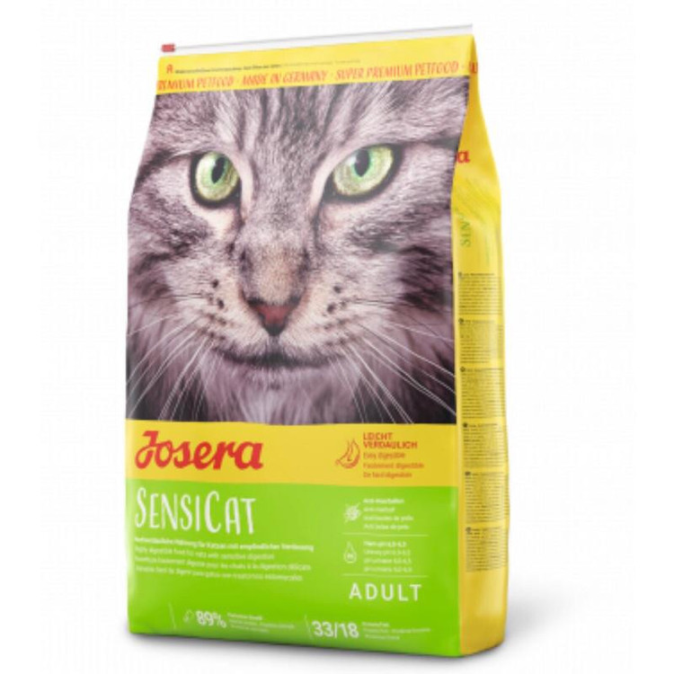 غذا خشک گربه با گوارش حساس جوسرا سوپر پرمیوم سنسی کت وزن 10 کیلوگرم _ Josera Super Premium SensiCat Food