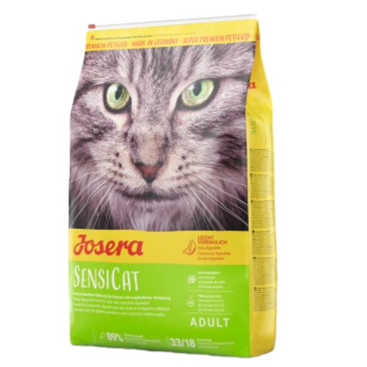 غذا خشک گربه با گوارش حساس جوسرا سوپر پرمیوم سنسی کت وزن 10 کیلوگرم _ Josera Super Premium SensiCat Food