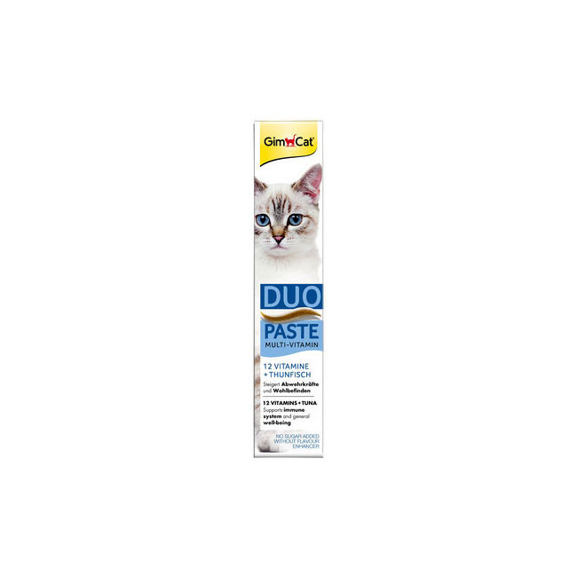 خمیر مولتی ویتامین جیم کت Gim cat مدل Duo paste دوقلو ماهی تن وزن 50 گرم