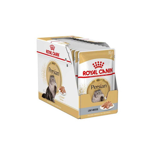 غذای پوچ گربه پرشین ادالت رویال کنین بسته 12 عددی وزن 85 گرم _ Pouch Persian Adult
