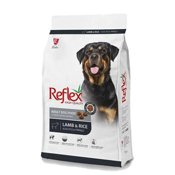 غذا خشک سگ بالغ نژاد بزرگ رفلکس با طعم بره و برنج وزن 15 کیلوگرم _ Reflex Lamb & Rice Adult Dog Food