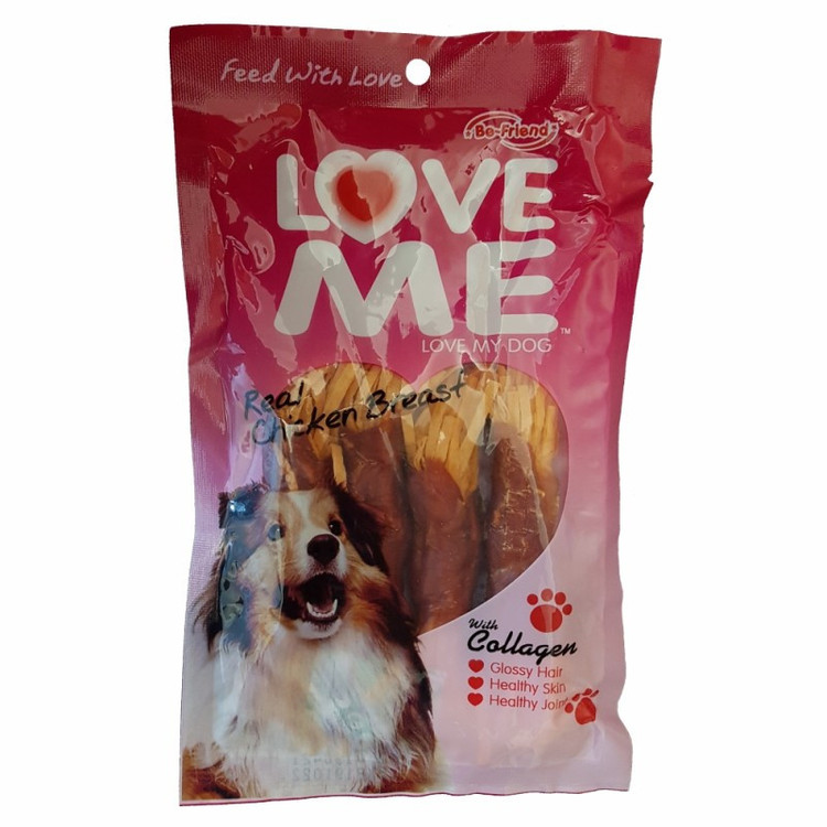 تشویقی سگ لاومی مدل مرغ و هویج وزن 60 گرم _ Love Me Dog Treat
