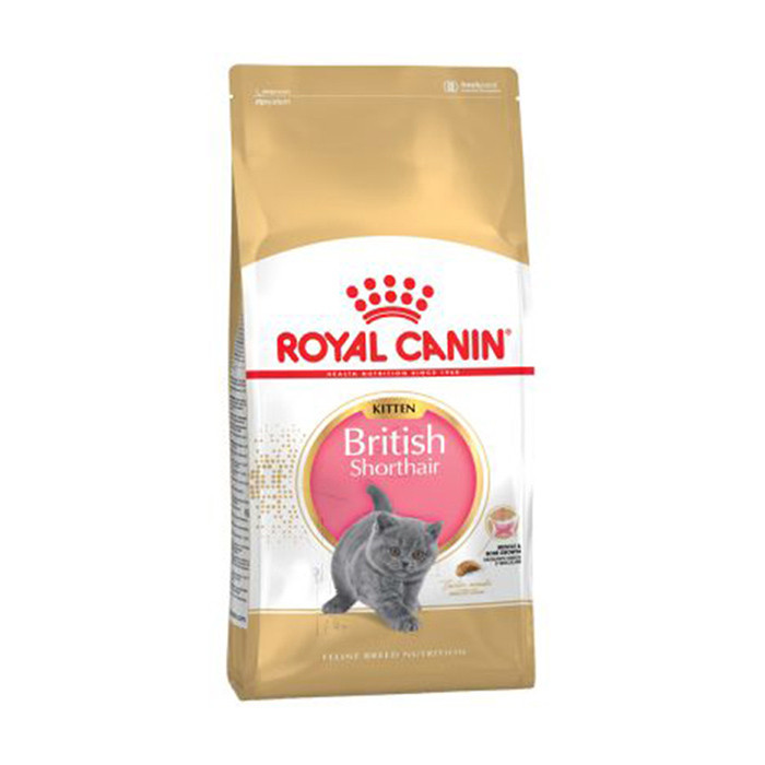 غذای خشک گربه رویال کنین مدل BRITISH SHORTHAIR KITTEN بریتیش شورت هیر کیتن وزن 2 کیلوگرم