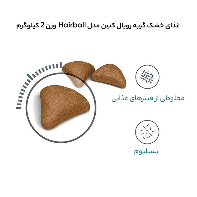 غذای خشک گربه هیربال رویال کنین وزن 2 کیلوگرم _ Royal Canin Hairball care