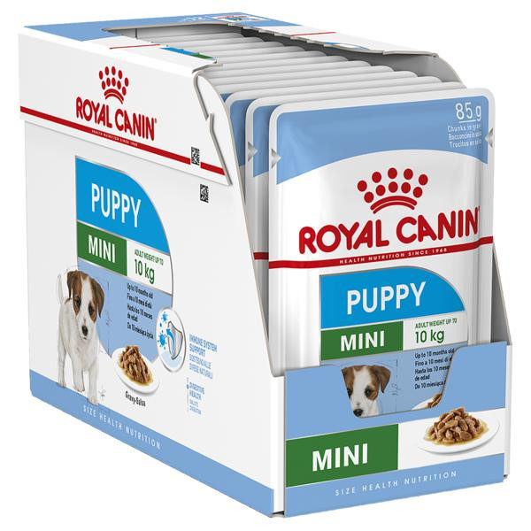 غذای پوچ سگ رویال کنین مدل Mini Puppy مینی پاپی وزن 85 گرم بسته 12 عددی
