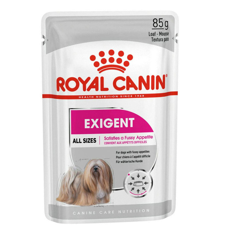 پوچ سگ رویال کنین اگزیجنت وزن ۸۵ گرم _ Royal Canin Exigent Pouch