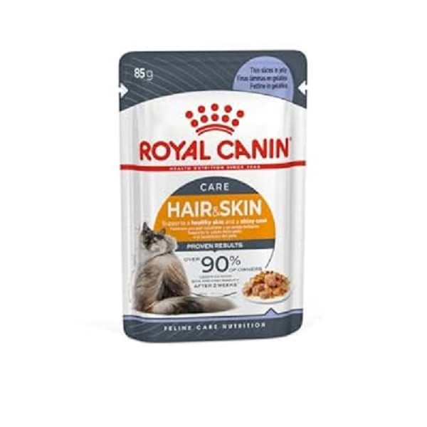 پوچ گربه رویال کنین هیر اسکین وزن 85 گرم _ Pouch Royal Canin Hair and skin