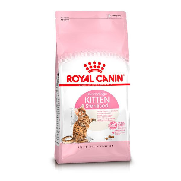 غذای خشک بچه گربه عقیم شده رویال کنین وزن 2 کیلوگرم _ Royal Canin Kitten Sterilised Cat Dry Food