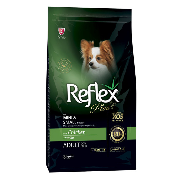 غذا خشک سگ بالغ نژاد کوچک رفلکس پلاس با طعم مرغ وزن 3 کیلوگرم _ Reflex Plus Mini & Small Breeds Chicken