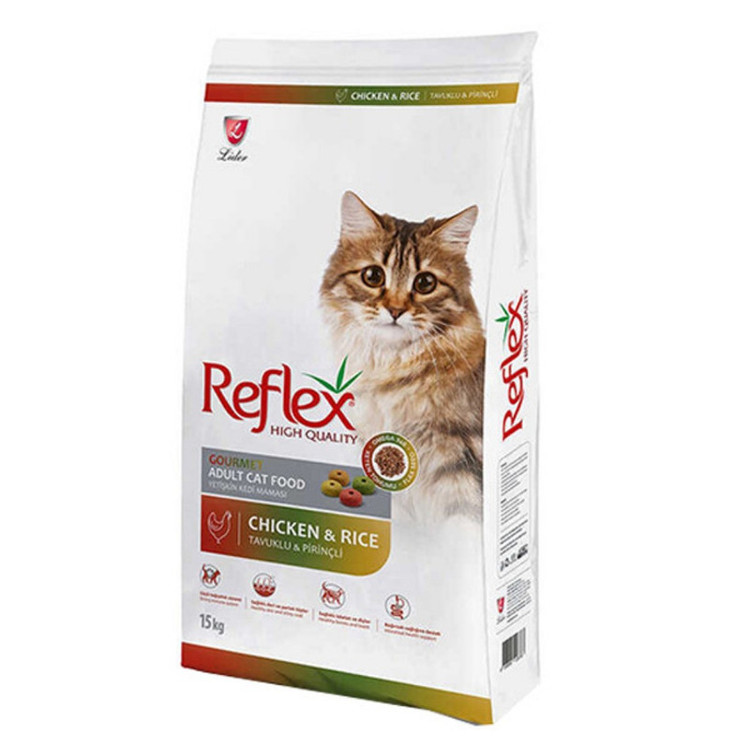 غذا خشک گربه رفلکس مولتی کالر وزن 15 کیلوگرم _ Reflex Multi Color Adult Cat Food