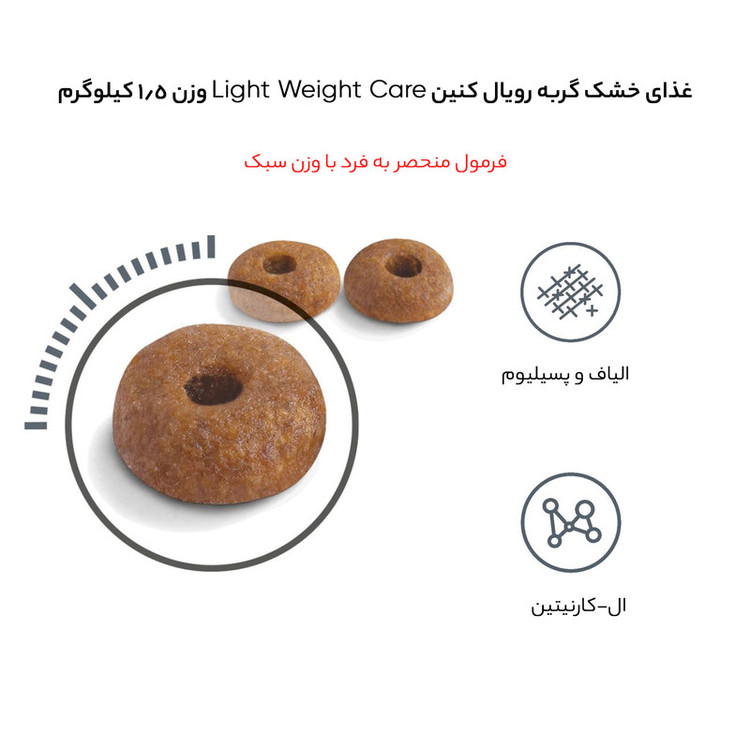 غذای خشک گربه لایت ویت کر رویال کنین وزن 1.5 کیلوگرم _ Royal Canin Light Weight Care