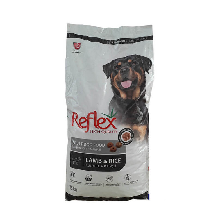غذا خشک سگ بالغ نژاد بزرگ رفلکس با طعم بره و برنج وزن 3 کیلوگرم _ Reflex Lamb & Rice Adult Dog Food