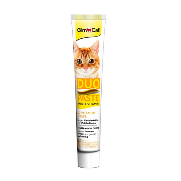 خمیر مولتی ویتامین جیم کت با طعم پنیر 50 گرم _ GimCat Dou Multi Vitamin Cheese Paste 50g