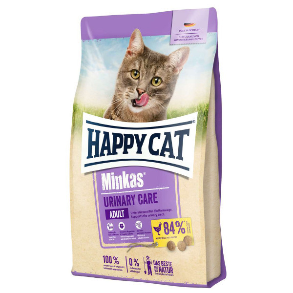 غذا خشک گربه بالغ هپی کت مینکاس یورینری وزن 1 کیلوگرم | Happy Cat Minkas Urinary Care Cat Dry Food 1 kg (زیپ کیپ)