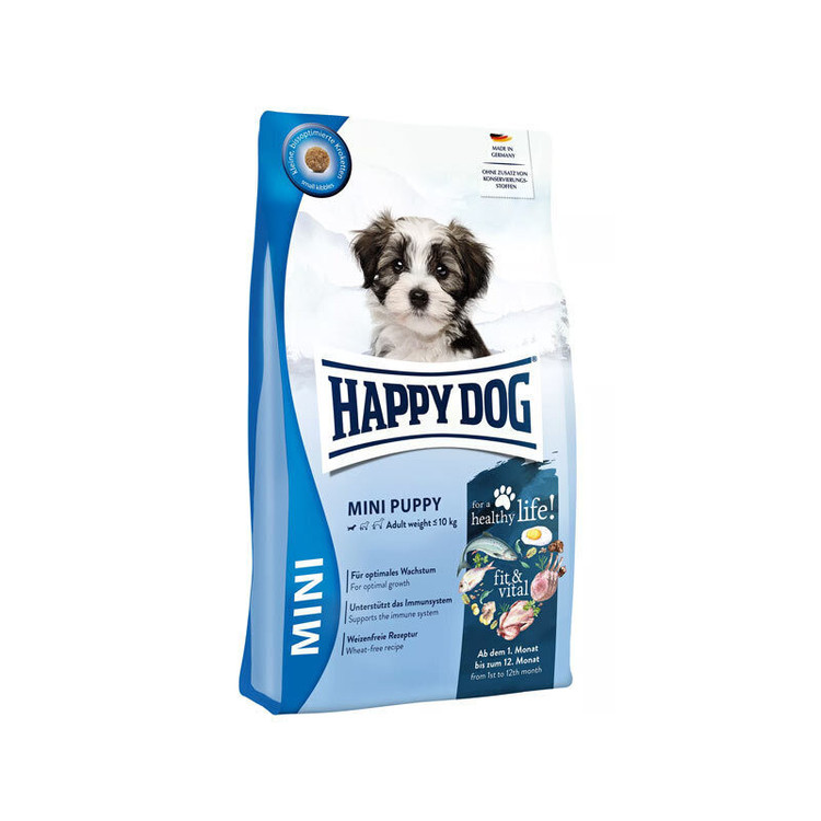غذا خشک توله سگ نژاد کوچک هپی داگ مینی پاپی وزن 1 کیلوگرم | Happy Dog Mini Puppy 1 kg (زیپ کیپ)