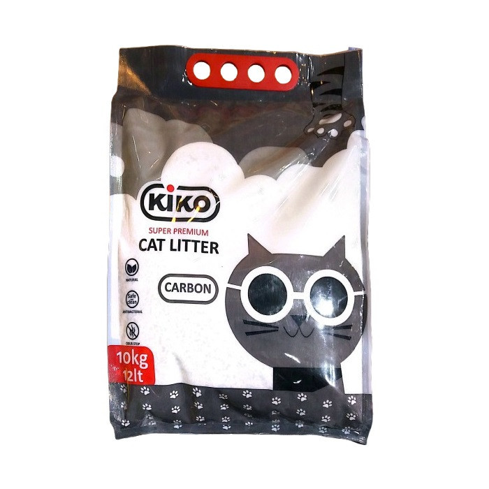 خاک بستر گربه برند کیکو کربن دار اکتیو وزن 10 کیلوگرم _ Kiko with Carbon