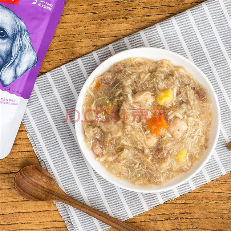 پوچ سگ ونپی با طعم مرغ و سبزیجات وزن 80 گرم _ Wanpy Chicken & Vegetable