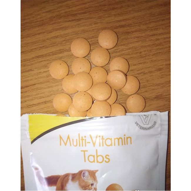 قرص مولتی ویتامین گربه جیم کت با طعم شیر وزن 40 گرمی _ GimCat Multi Vitamin Tabs