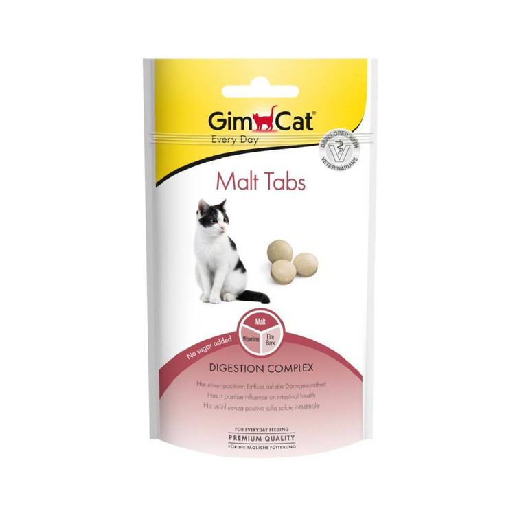 قرص مالت تبز گربه جیم کت با طعم شیر وزن 40 گرمی _ GimCat Malt Tabs