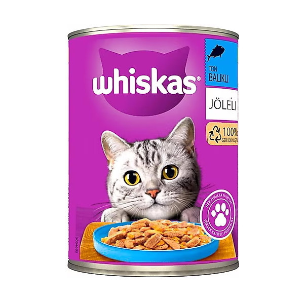 کنسرو گربه بالغ ویسکاس طعم ماهی تن وزن 400 گرم _ Whiskas Adult Tuna Gravy