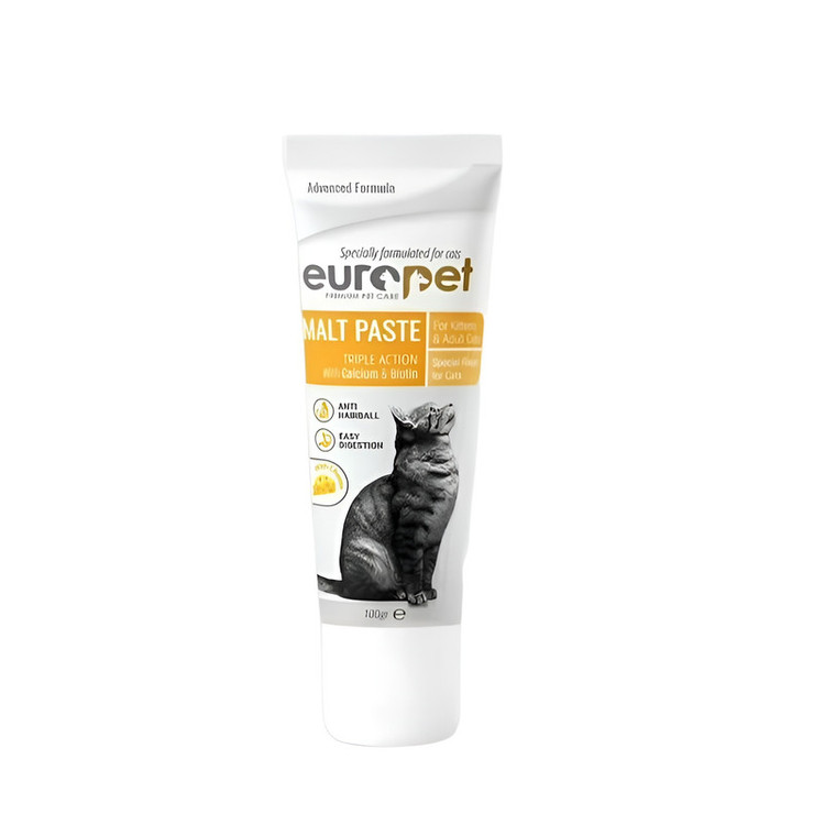 خمیر مالت گربه یوروپت با طعم پنیر وزن 100 گرم _ Europet Cat Malt Paste With Cheese