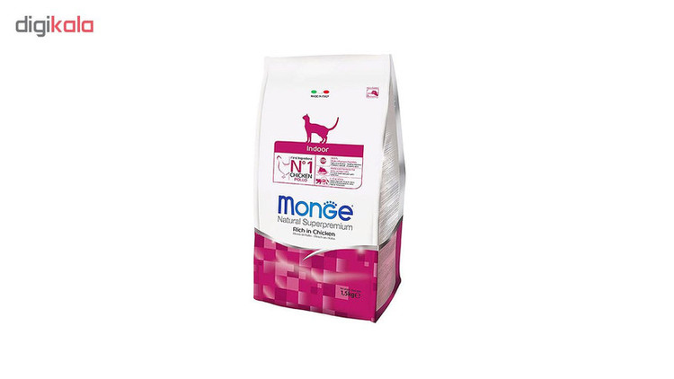 غذای خشک گربه مونژه ایندور وزن 1.5 کیلوگرم _ Monge Indoor Cat Food