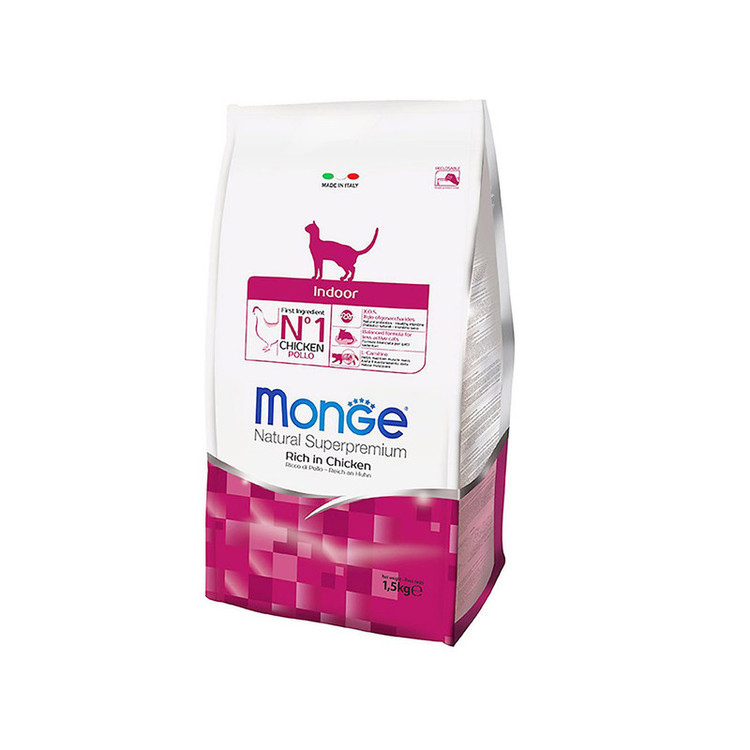 غذای خشک گربه مونژه ایندور وزن 1.5 کیلوگرم _ Monge Indoor Cat Food