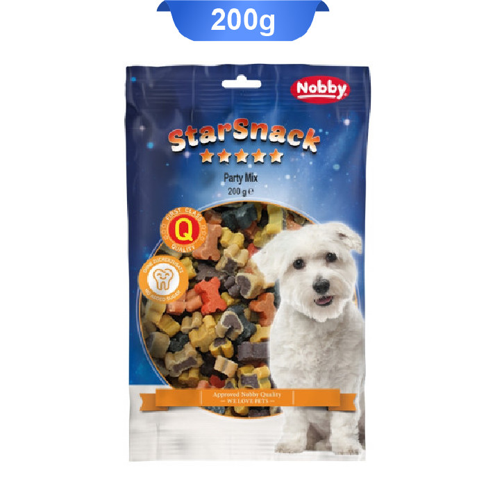 تشویقی سگ نوبی مدل پارتی میکس وزن 200 گرم _ Nobby Party Mix Mini Bones Mix