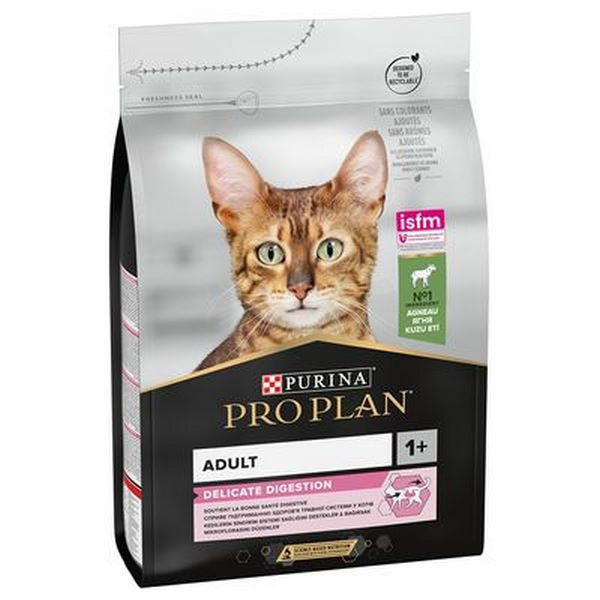 غذای خشک گربه بالغ دلیکیت پروپلن طعم بره وزن ۱۰ کیلوگرم _ Proplan delicate digestion adult with lamb