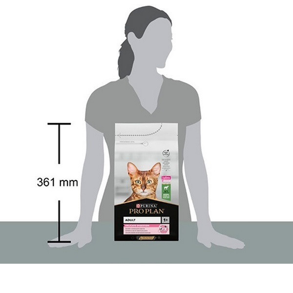 غذای خشک گربه بالغ دلیکیت پروپلن طعم بره وزن 1 کیلوگرم _ Proplan delicate digestion adult with lamb (زیپ کیپ)