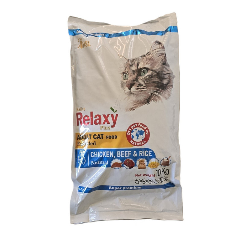 غذای خشک گربه ریلکسی مدل بالغ Adult وزن 10 کیلوگرم _ Relaxy Adult Cat