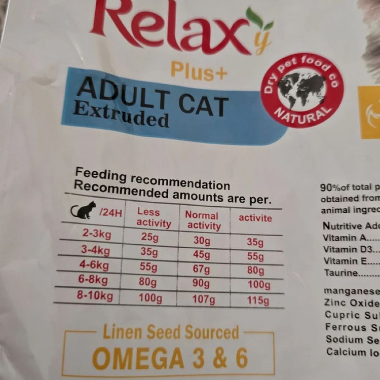 غذای خشک گربه ریلکسی مدل بالغ Adult وزن 1 کیلوگرم _ Relaxy Adult Cat