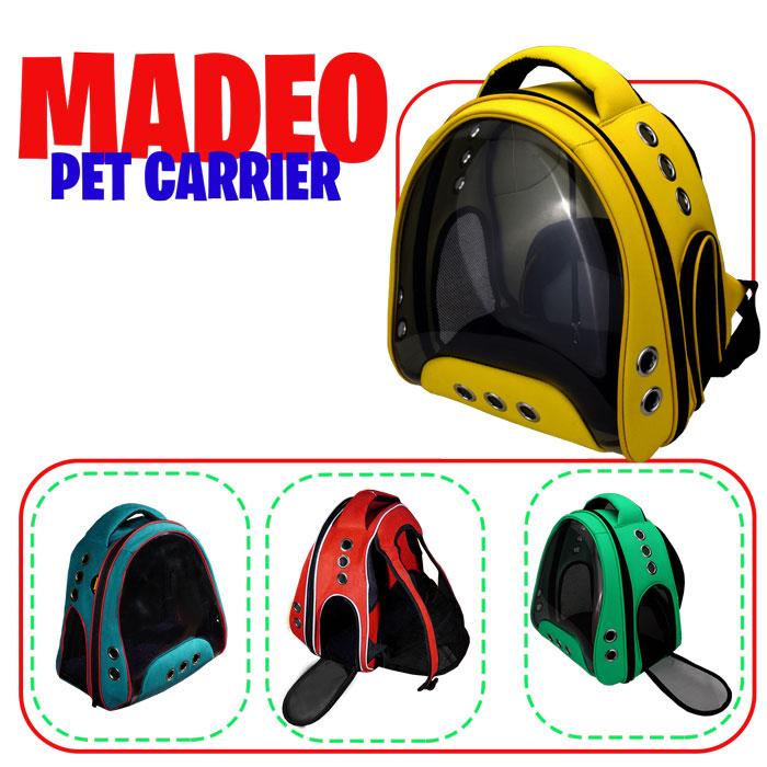 کیف کوله حمل سگ و گربه فضایی طلق دار مدل مدئو MADEO برند دنیل LD15