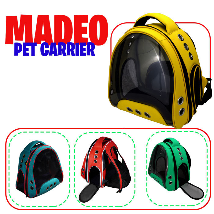 کیف کوله حمل سگ و گربه فضایی طلق دار مدل مدئو MADEO برند دنیل LD15