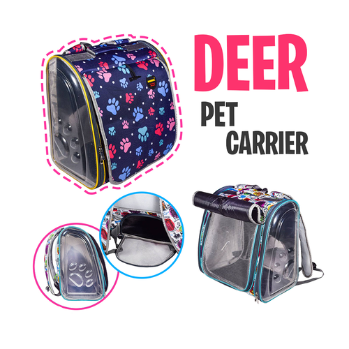 کیف کوله پشتی حمل سگ و گربه دو طرف طلق دار مدل دیر برند دنیل LD14TL