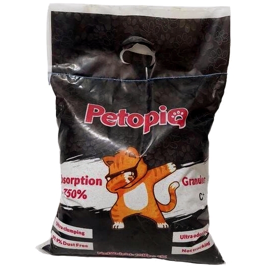 خاک گربه پتوپیا کربن دار مدل کربو کلاسیک وزن 10 کیلوگرم _  Petopia with carbon