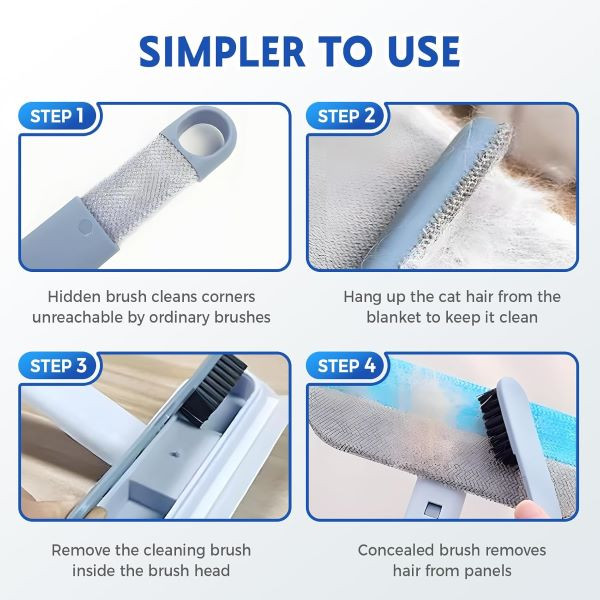 پرزگیر مغناطیسی همه کاره دسته دار مدل تلسکوپی _ multifunction-pet-hair-remover