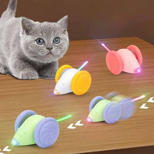موش شارژی هوشمند رباتیک گربه _ Electronic Mouse Cat Toy