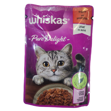 پوچ گربه ویسکاس وزن 85 گرم _ Whiskas Pouch