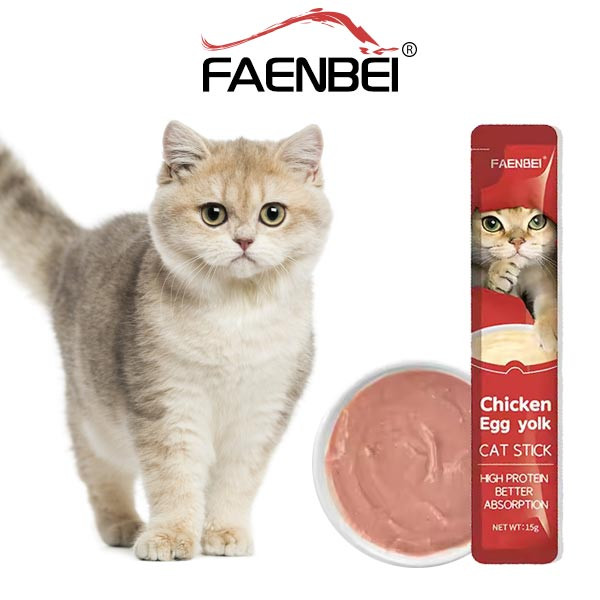بستنی گربه فنبی با طعم مرغ و تخم مرغ ـ Faenbei Care Cream Treat