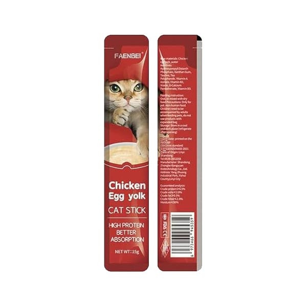 بستنی گربه فنبی با طعم مرغ و تخم مرغ ـ Faenbei Care Cream Treat