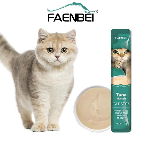 بستنی گربه فنبی با طعم تن و صدف ـ Faenbei Care Cream Treat