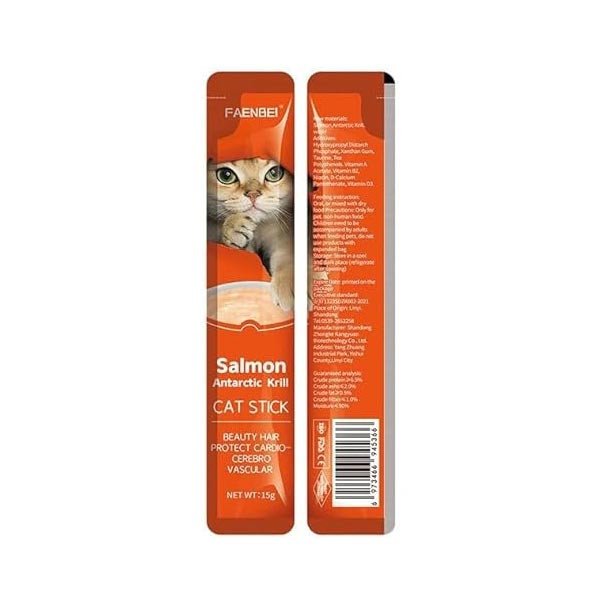 بستنی گربه فنبی با طعم سالمون و میگو ـ Faenbei Care Cream Treat
