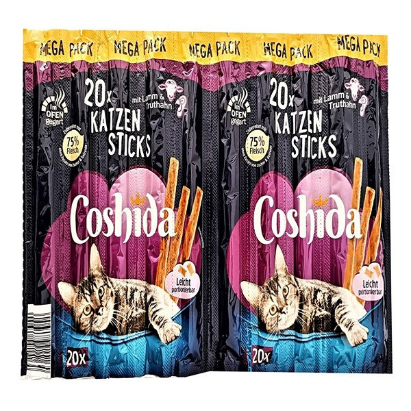 تشویقی مدادی گربه کوشیدا طعم بره و بوقلمون _ Coshida Lamb and Turkey Stick