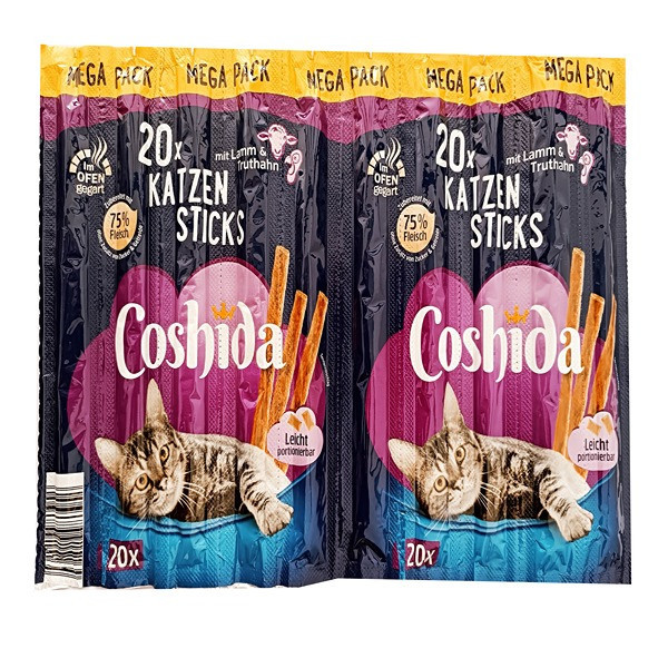 تشویقی مدادی گربه کوشیدا طعم بره و بوقلمون _ Coshida Lamb and Turkey Stick