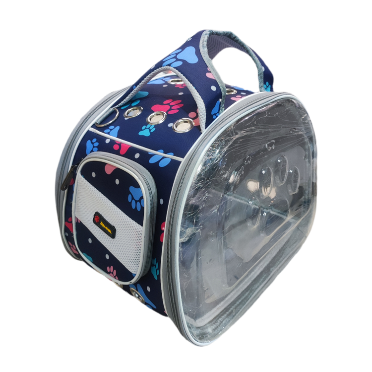 کیف دستی شونه ای حمل سگ و گربه و پرنده دو طرف (شفاف) و تخت مدل Bright برند دنیل LD26